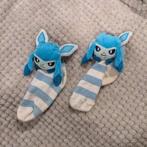 Plush Glaceon socks